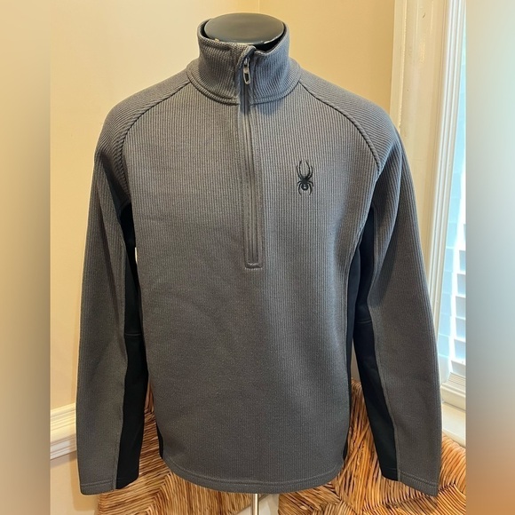 Spyder Half Zip Mens Medium Outbound Midweight Core Sweater 507380 Corpcore - Picture 2 of 11